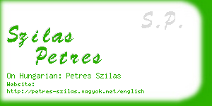 szilas petres business card